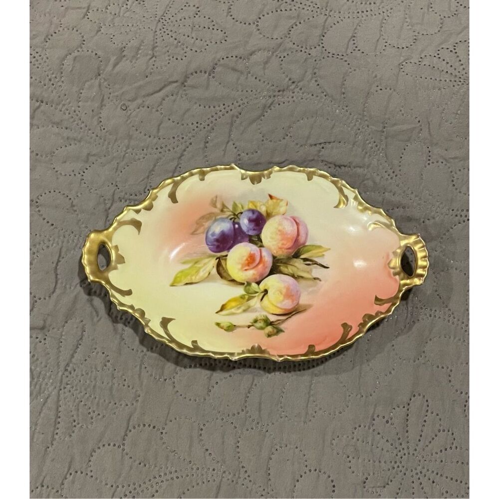 Royal Munich Z.S. & Co Marseille Vintage Oval Scalloped Plate Tray Dish Fruit